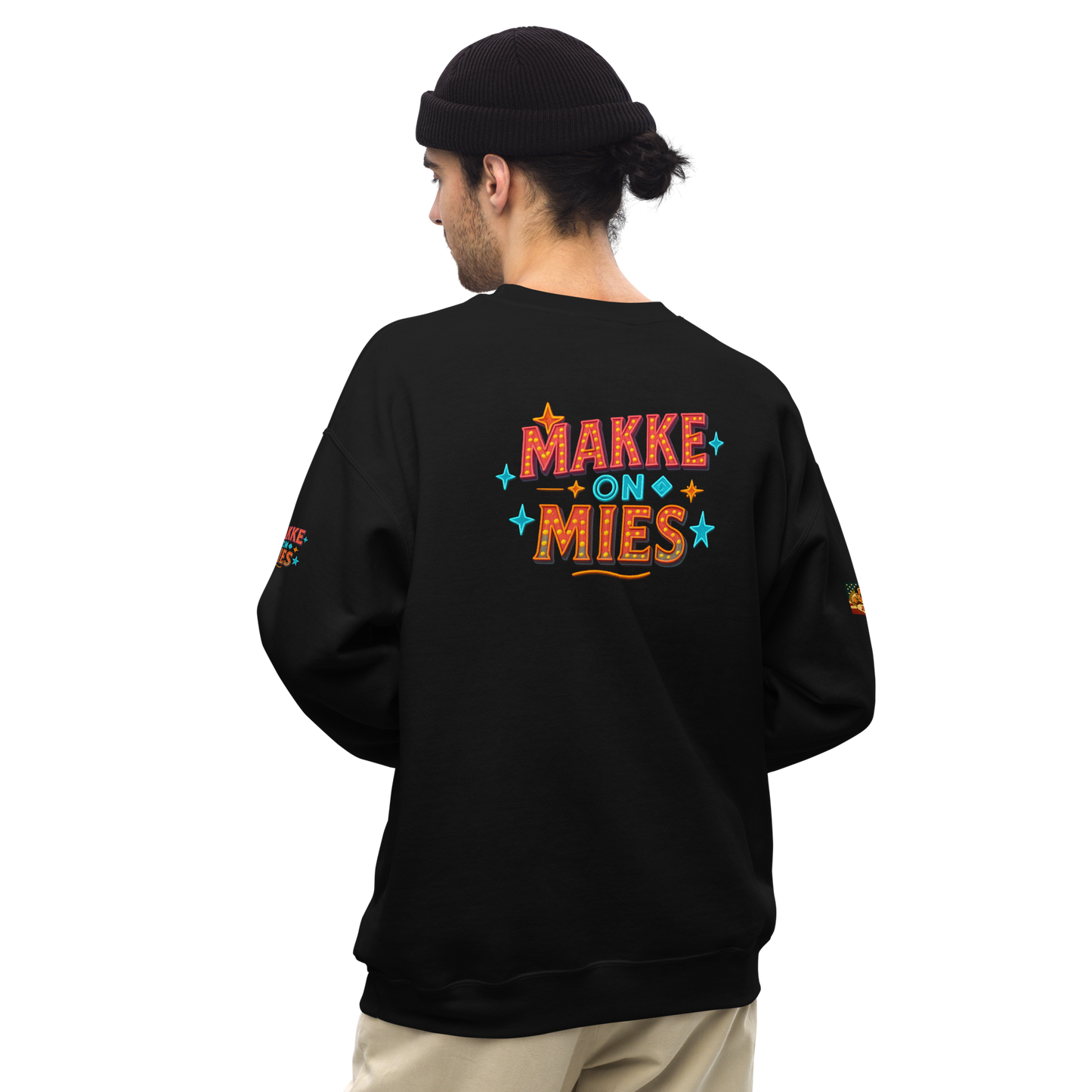 Makke On Mies -collegepaita