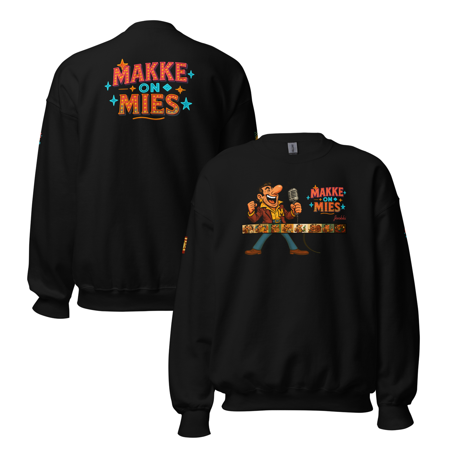 Makke On Mies -collegepaita