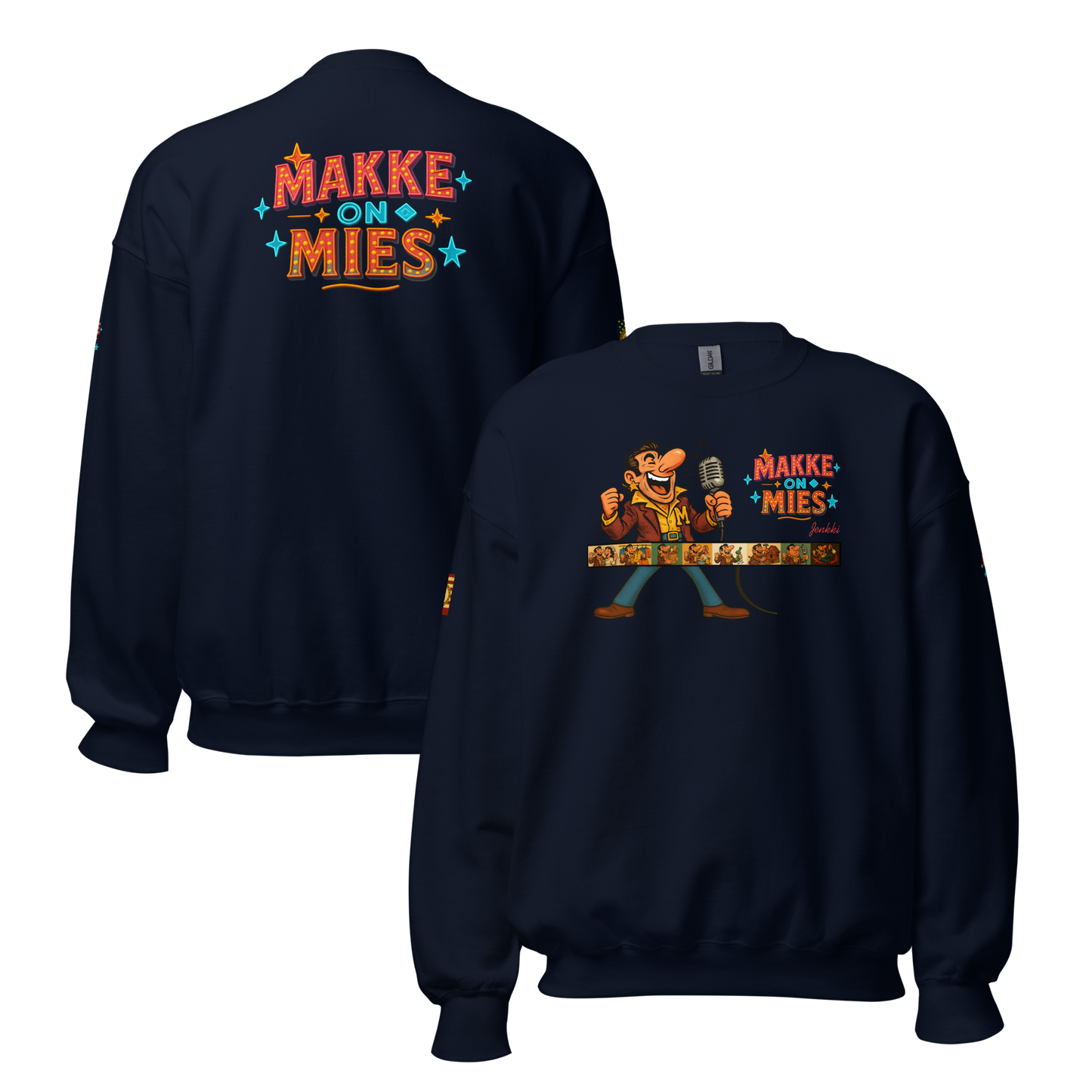 Makke On Mies -collegepaita