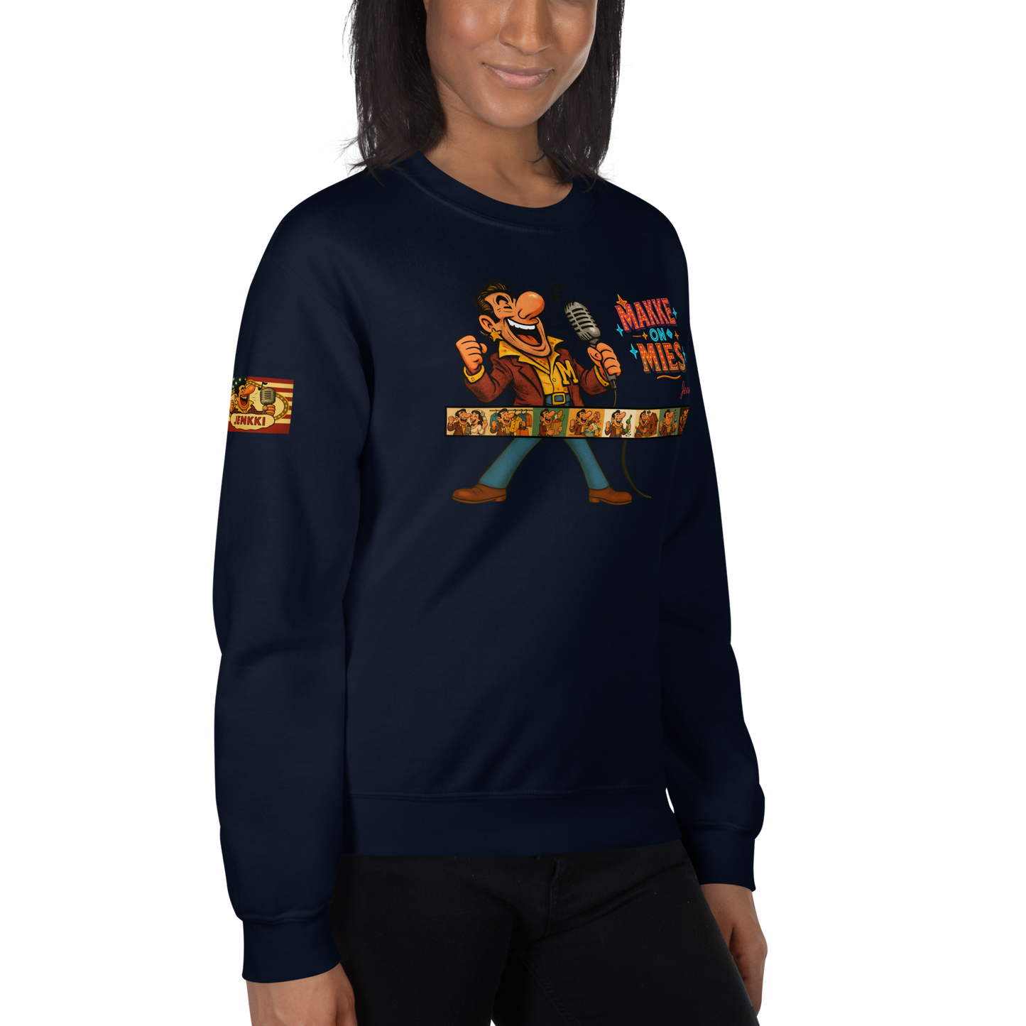 Makke On Mies -collegepaita