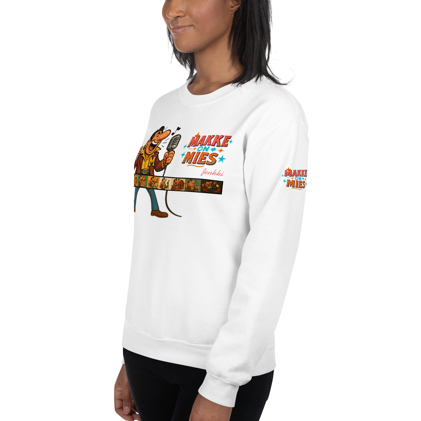 Makke On Mies -collegepaita